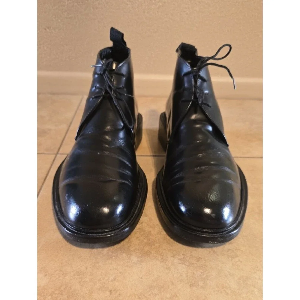 Gucci Men's Black Leather Chukka Boots Mens 42.5 E. Fits Like 9 - 9.5